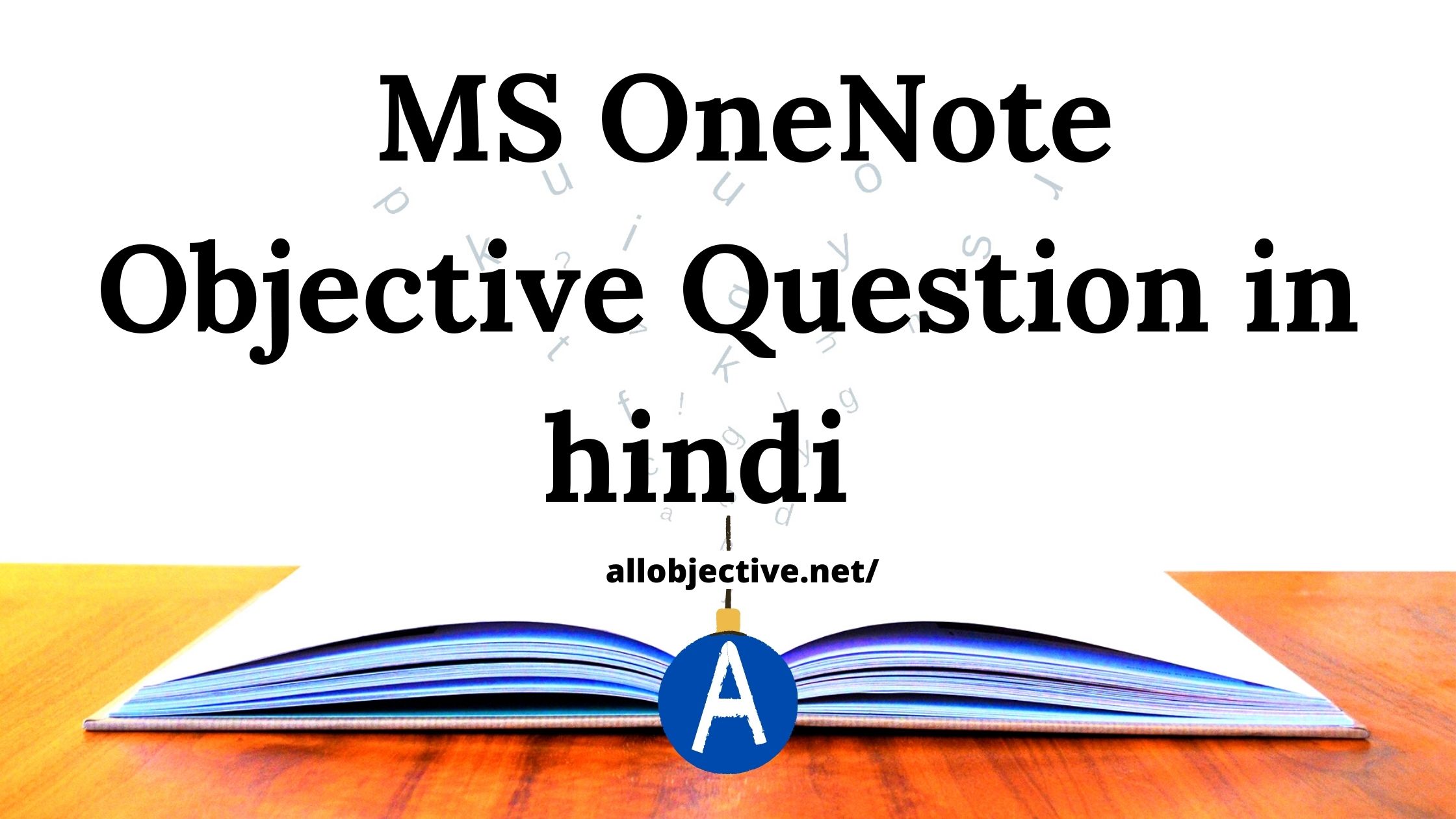 MS OneNote Objective Question in hindi  